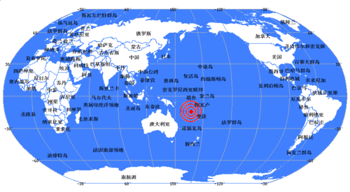 太平洋島國(guó)瓦努阿圖發(fā)生7.0級(jí)地震