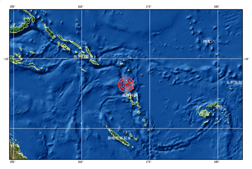 太平洋島國(guó)瓦努阿圖發(fā)生7.0級(jí)地震